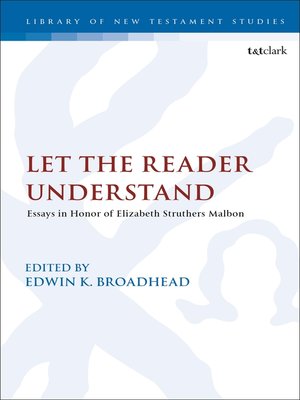 cover image of Let the Reader Understand
